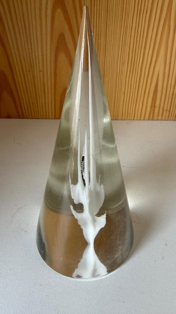 Decoratieve glazen kegel — designobject | interieurdecoratie, Ophalen of Verzenden