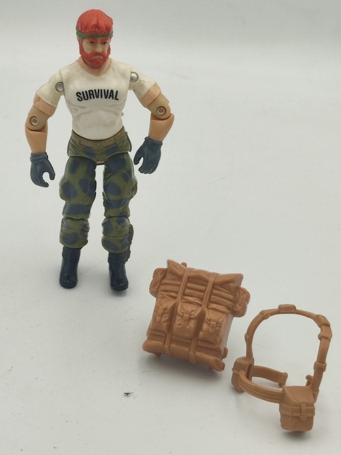 Vintage G.I. Joe Outback V1 - Hasbro 1987 - Met accessoires, Verzamelen, Ophalen of Verzenden, Gebruikt