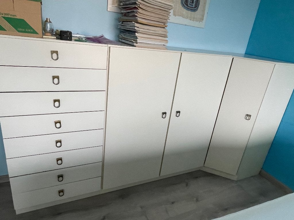 Armoires de chambre blanches, 45 à 65 cm, Enlèvement, Utilisé, 55 à 70 cm
