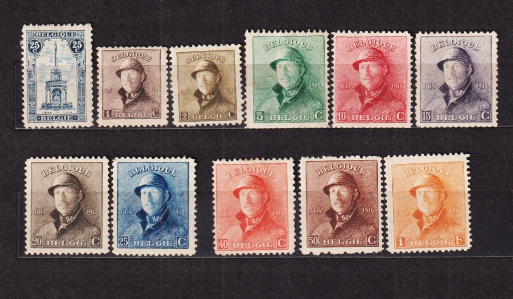België 1919, Postzegels en Munten, Verzenden, Postfris, Spoor van plakker
