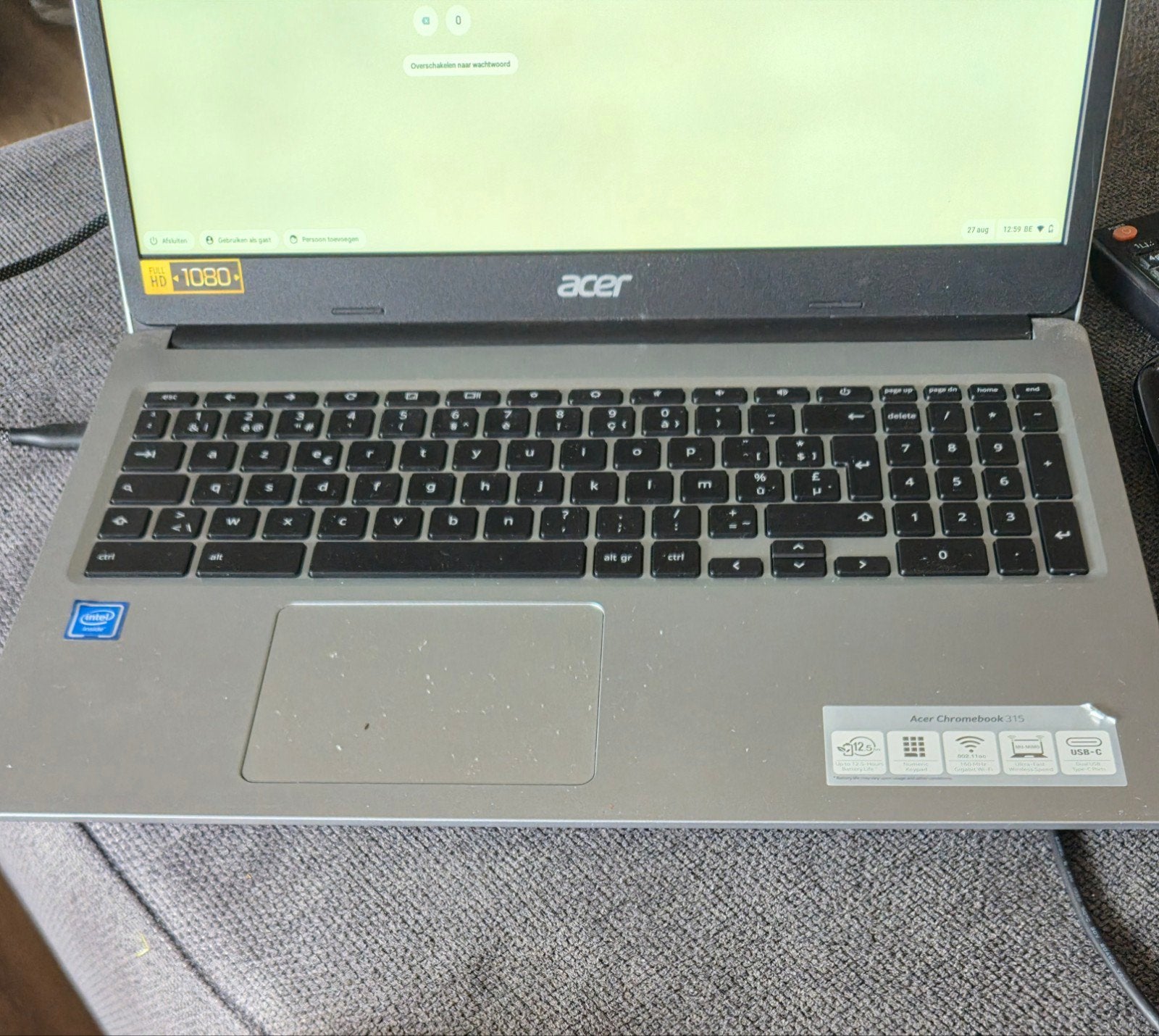 Acer chromebook 315, Computers en Software, Chromebooks, Ophalen, 4 GB of minder, 15 inch, 64 GB