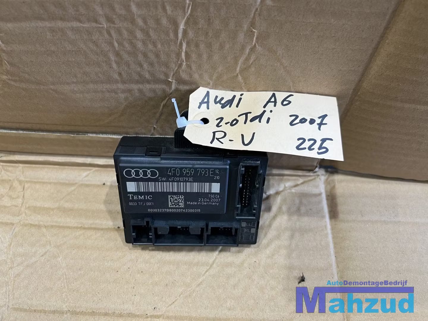 AUDI A6 C6 rechts Voor deur module 2004-2011 4F0959793E, Gebruikt, AUDI AG, Auto-Union-Strasse 1
85045  Ingolstadt, DE, Audi