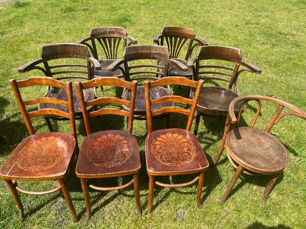 Café stoelen, Brun, Enlèvement, Bois, Cinq, Six Chaises ou plus
