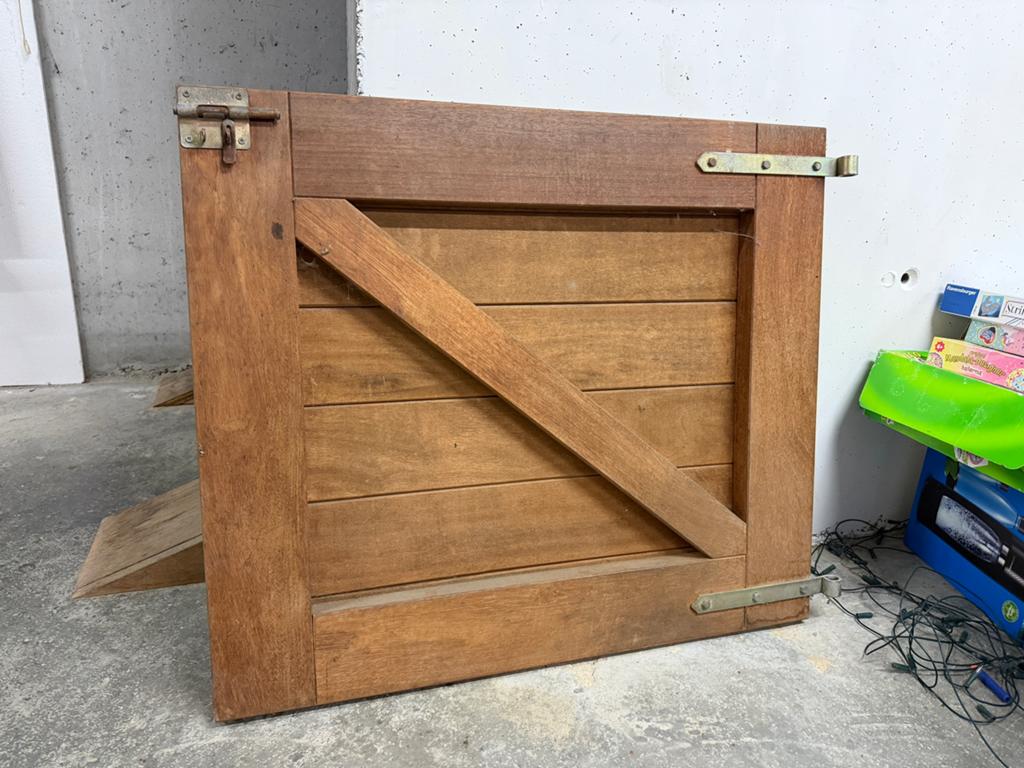 Zeer degelijk houten poortje, Tuin en Terras, Ophalen, Gebruikt, Hout