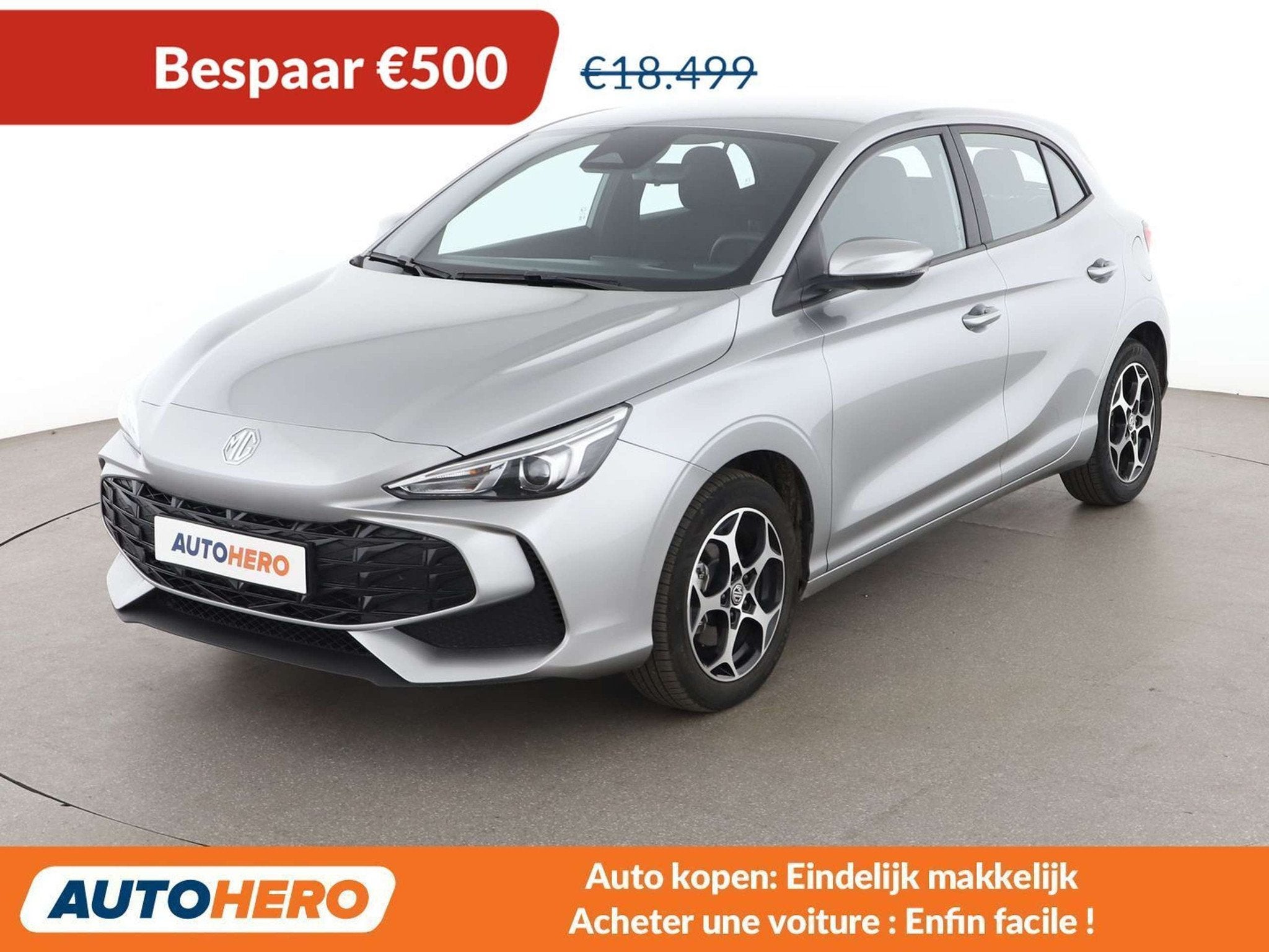 MG MG3 1.5 Hybrid+ Comfort (bj 2024, automaat), Auto's, Zwart, 1490 cc, 5 deurs, Hybride Elektrisch/Benzine