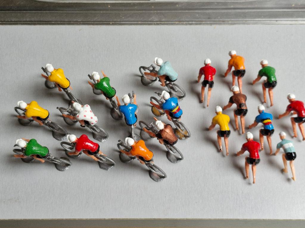 metalen wielrennertjes "retro", Antiek en Kunst, Antiek | Speelgoed, Verzenden