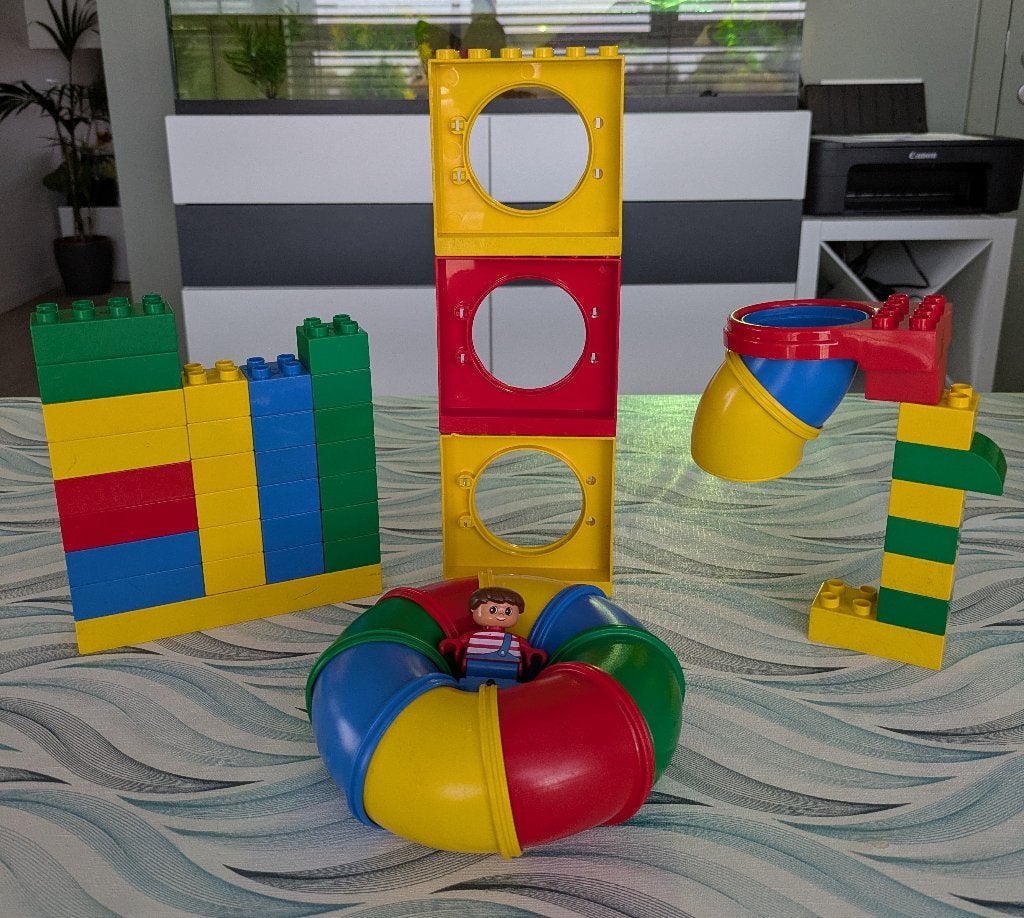 Lego Duplo ronde glijbaan, Kinderen en Baby's, Speelgoed | Duplo en Lego, Ophalen, Gebruikt, Overige typen, Duplo