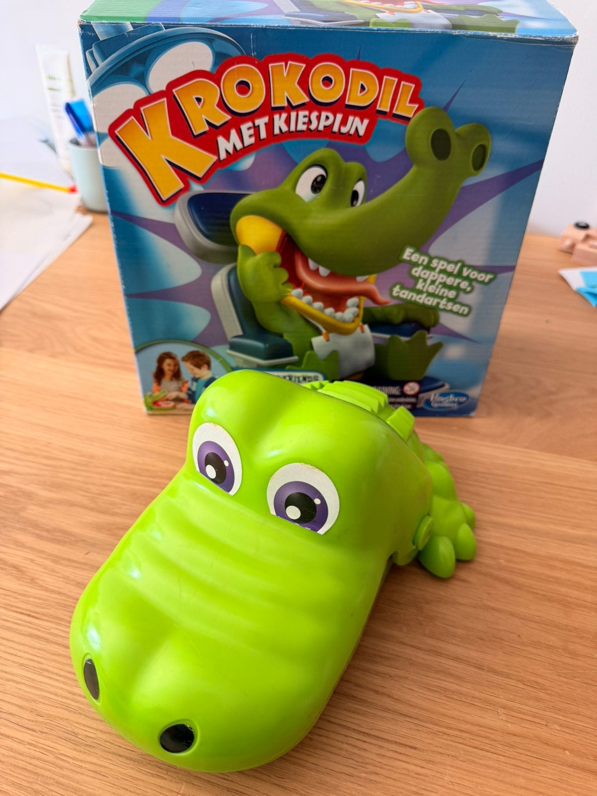 Gezelschapsspel krokodil met kiespijn, Hobby en Vrije tijd, Gezelschapsspellen | Overige, Ophalen of Verzenden, Zo goed als nieuw