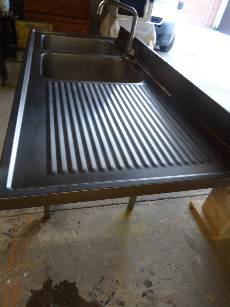 plonge inox 2 bacs professionel, Enlèvement