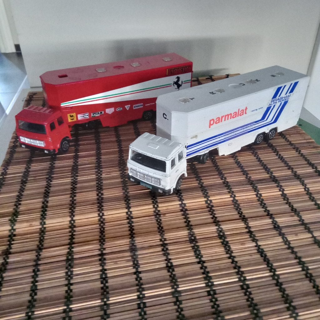 POLISTIL LOT FIAT TRUCK  FERRARI/ALFA ROMEO FI TRANSPORT, Verzenden, Truck