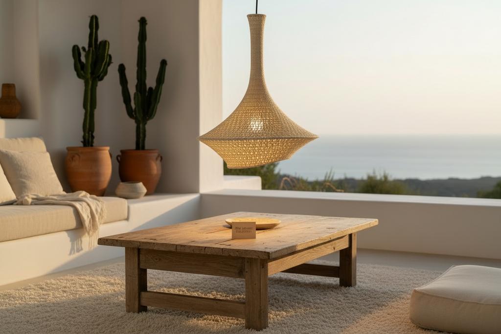 Nouvel abat-jour en crochet écru/déco blanc écru, Enlèvement
