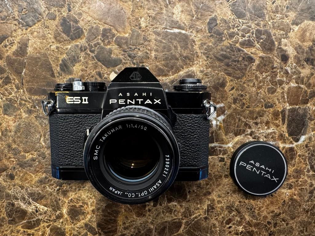 Asahi Pentax ESII zwart, Audio, Tv en Foto, Ophalen of Verzenden, Gebruikt, Spiegelreflex, Pentax