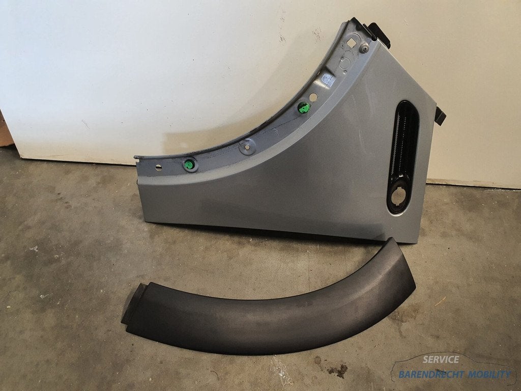 Spatbord links Mini Cooper R50 R52 R53 Z388 zilver metallic, Gebruikt, Voor, Customer.service@mini.co.uk, Mini