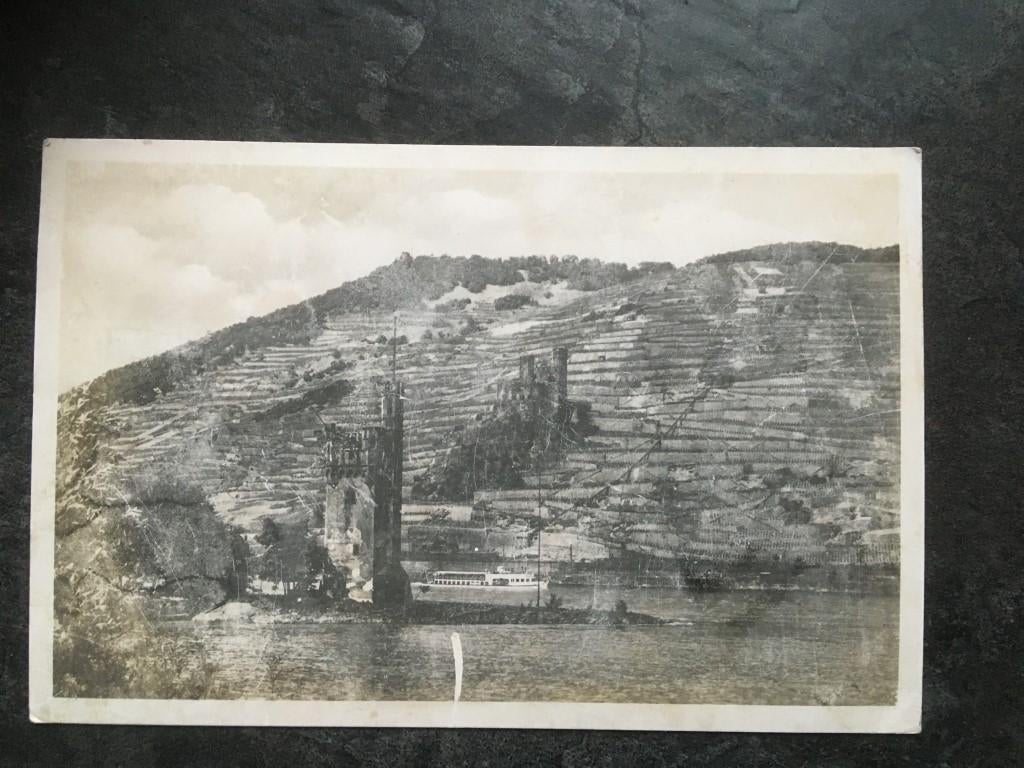 postkaart Muizentoren en Burcht Ehrenfels, Ophalen of Verzenden, Duitsland