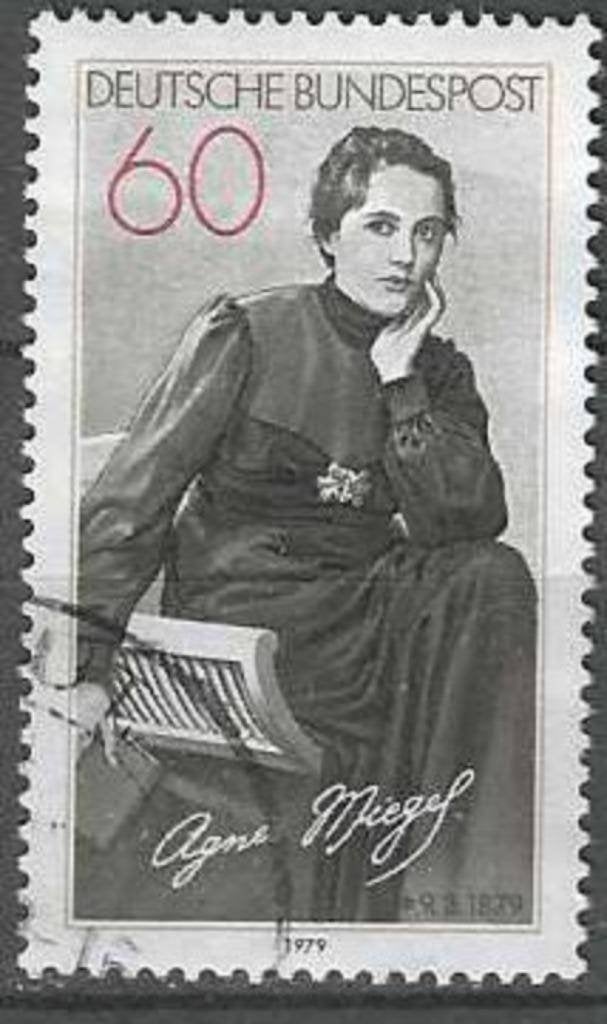 Allemagne Bundespost 1979 - Yvert 844 - Agnes Miegel (ST), Timbres & Monnaies, Timbres | Europe | Allemagne, Affranchi, Envoi