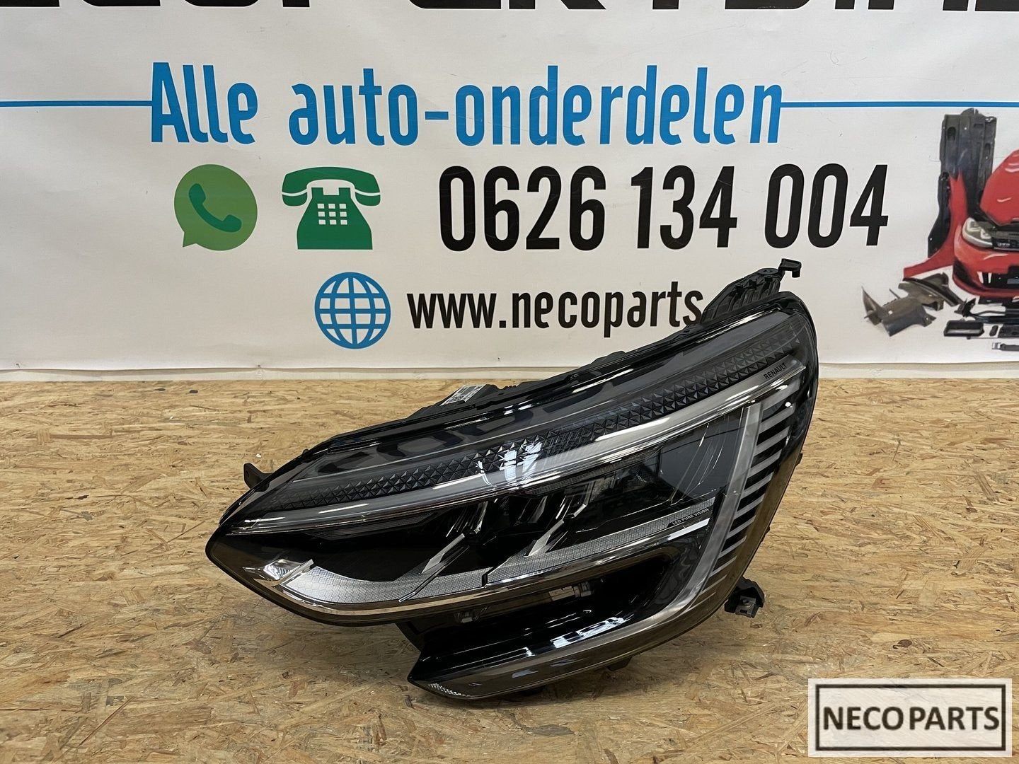 RENAULT MEGANE FACELIFT VOL LED KOPLAMP LINKS 260604081R, Auto-onderdelen, Verlichting, Renault, Gebruikt, Ophalen of Verzenden