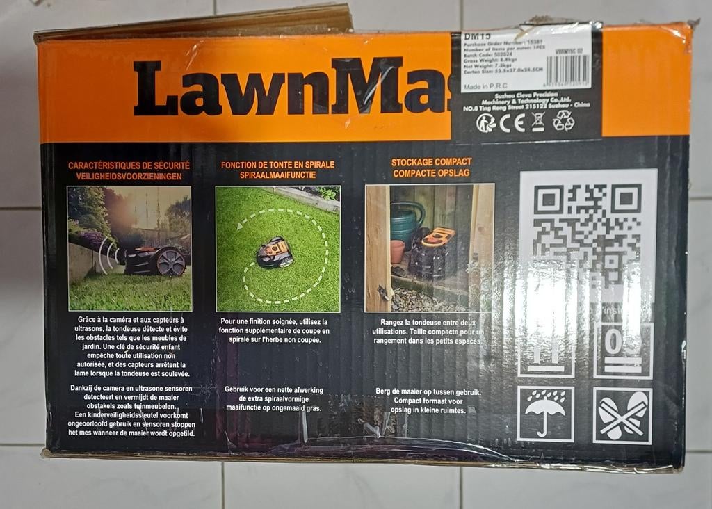 Lawnmaster robotmaaier, Ophalen