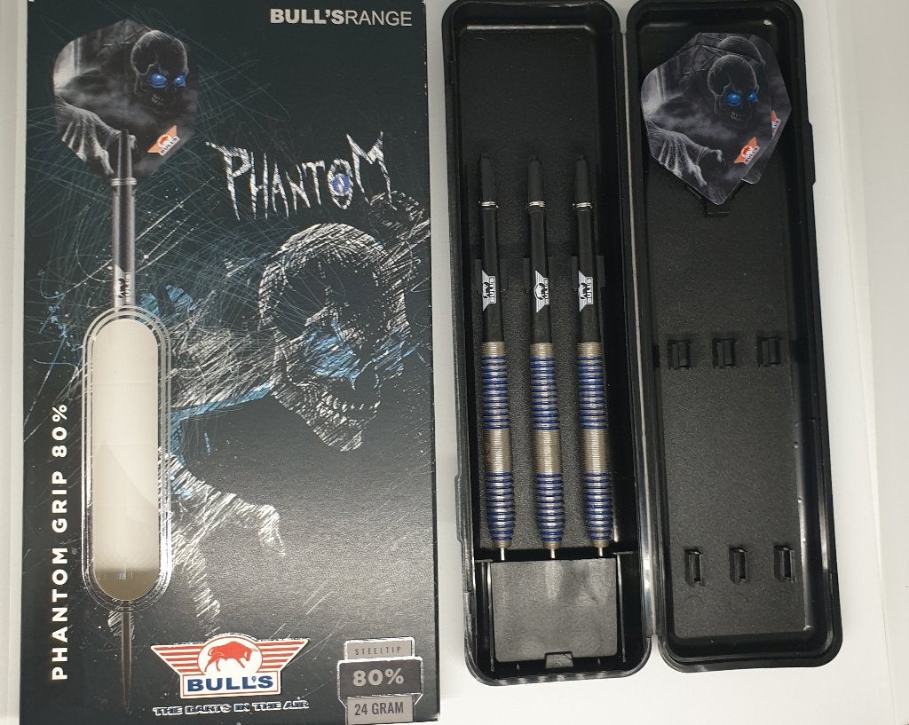 Darts pijlen Bull's Phantom Grip 80% - 24 gram, Enlèvement ou Envoi, Utilisé, Fléchettes