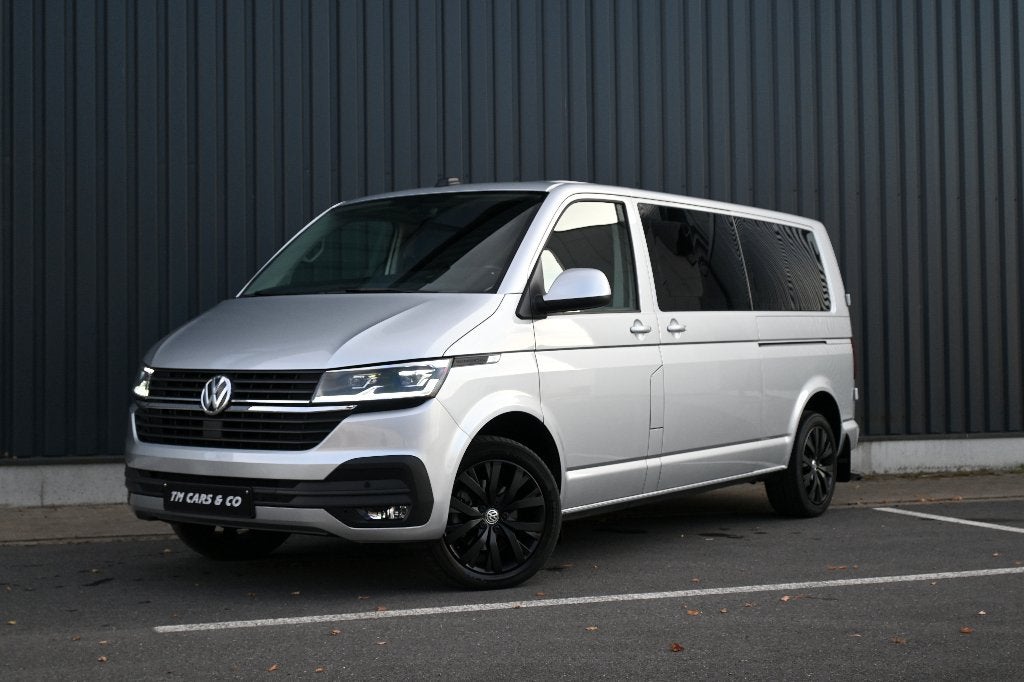 Vw Transporter T6.1 DSG, LED, Cam, 6-zit, 2x ele schuifd tre, Autos, Volkswagen, Argent ou Gris, 6 portes, Entreprise, 2500 kg