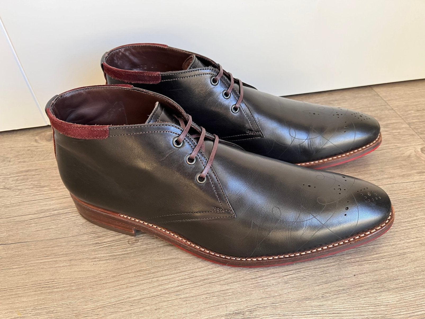 Floris van Bommel herenschoenen maat 8 / 42, Zwart, Ophalen of Verzenden, Zo goed als nieuw, Veterschoenen