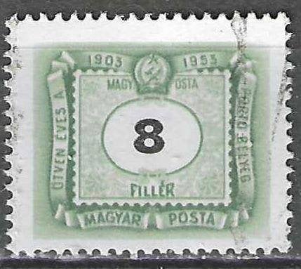 Hongarije 1953 - Yvert 199TX - Taxzegel - 8 fi (ST), Verzenden, Gestempeld