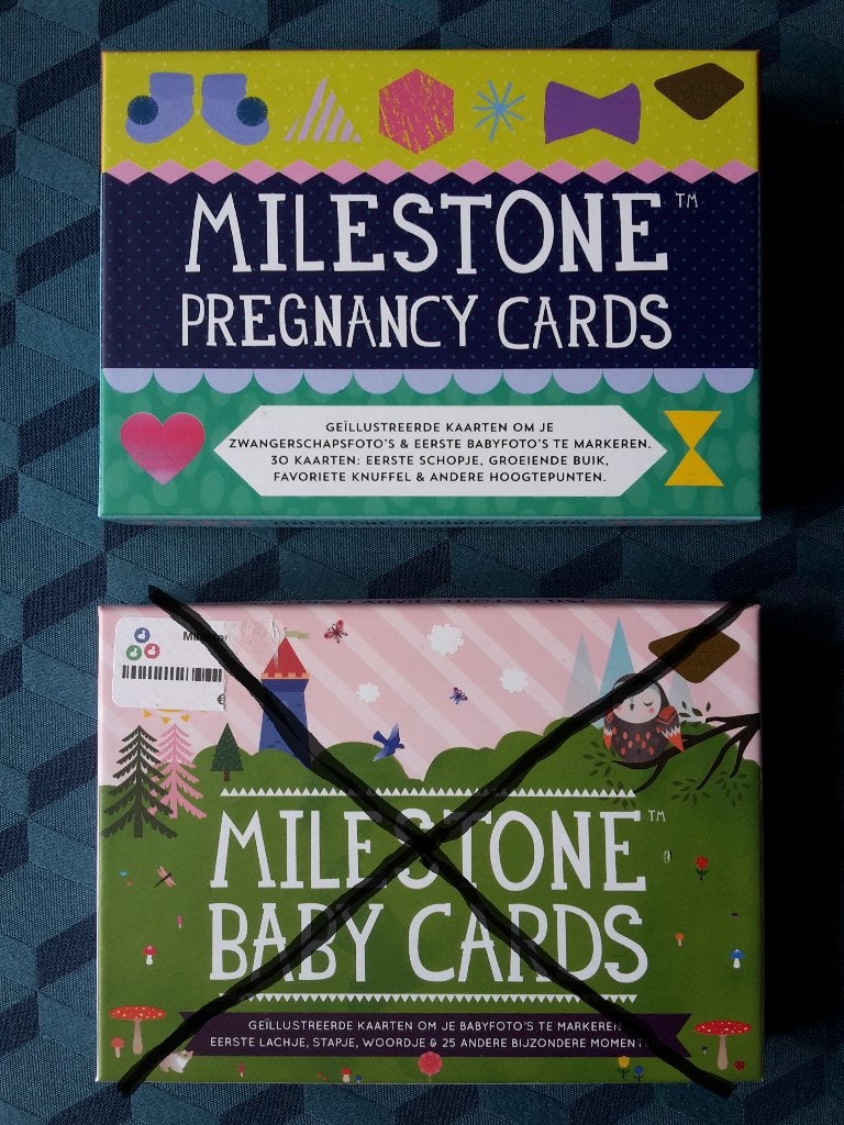 Splinternieuwe Milestone Pregnancy Cards, Enfants & Bébés, Enlèvement ou Envoi, Comme neuf