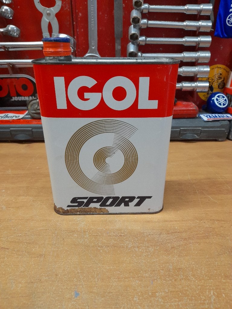 ancien bidon huile vide igol sport, Collections, Marques & Objets publicitaires, Envoi, Utilisé, Autres types