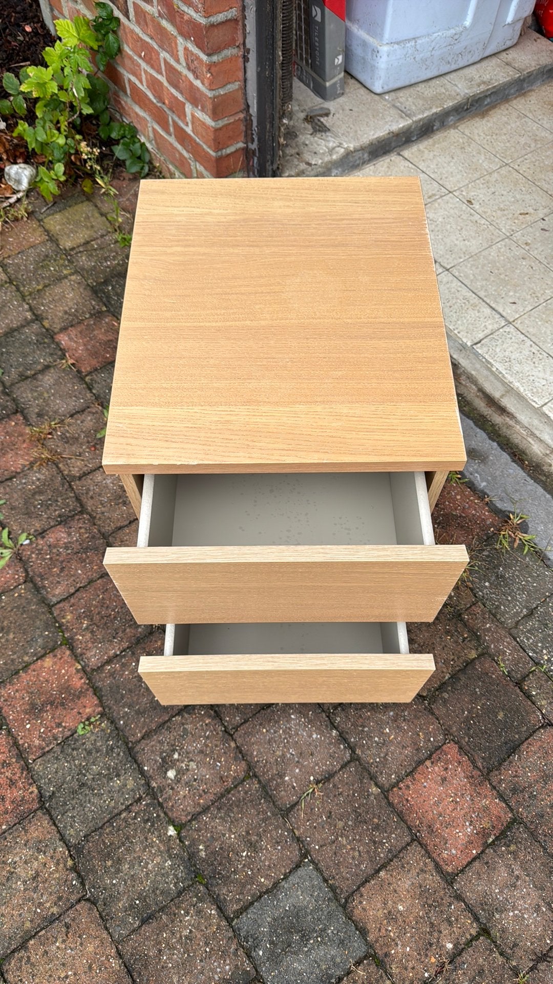 2 IKEA MALM nachtkastjes - berkenkleur - 15€/stuk, Ophalen, Gebruikt
