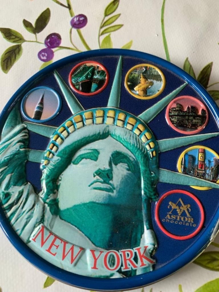 blikken doos New York, Verzamelen, Ophalen, Zo goed als nieuw, Overige, Overige merken