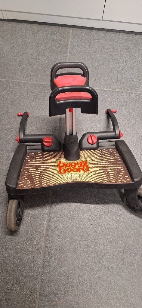 Lascal buggy board maxi + zitje, Kinderen en Baby's, Ophalen, Gebruikt