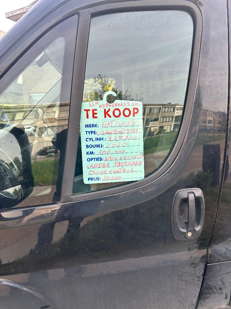 Fiat ducato bestelwagen, Auto's, Voorwielaandrijving, Stof, Euro 6, Zwart