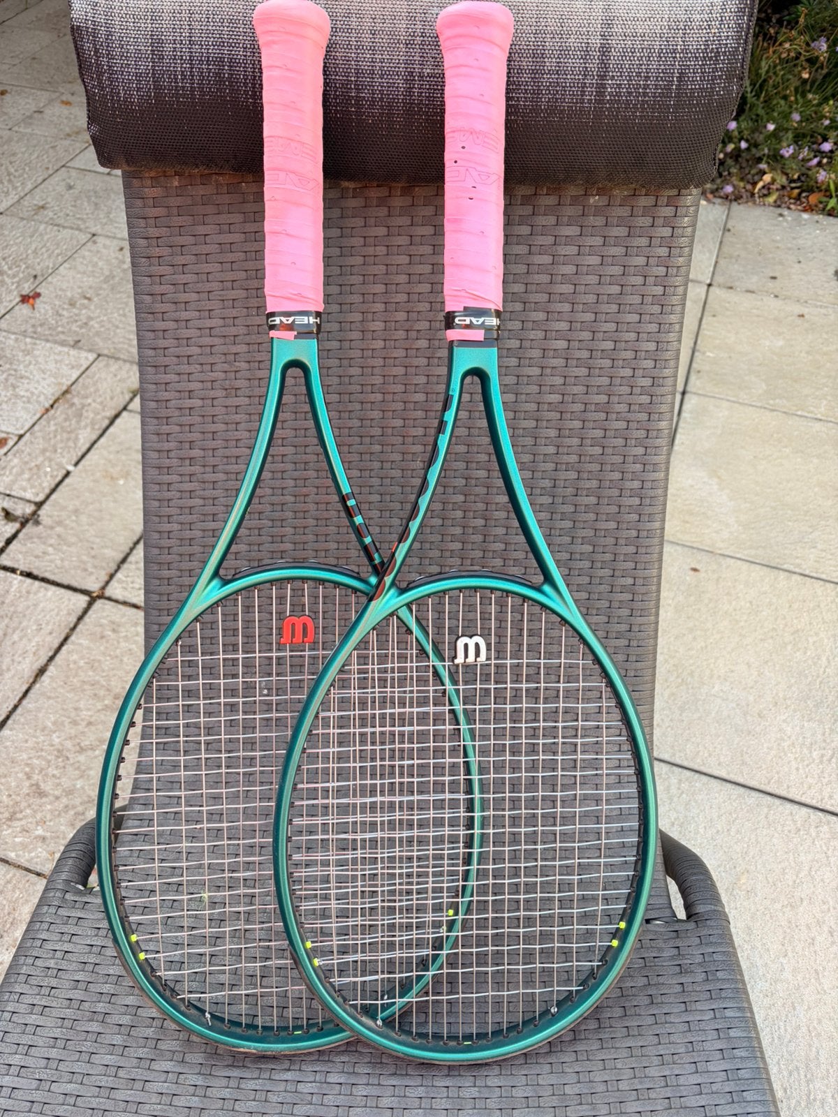 2 rackets Wilson Blade 98 v9, Sport en Fitness, Gebruikt, Wilson, Racket, Ophalen