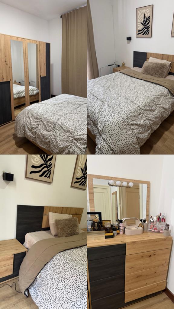 Chambre à coucher complète moderne comme neuve (2 mois), Huis en Inrichting, Slaapkamer | Complete slaapkamers, Ophalen of Verzenden