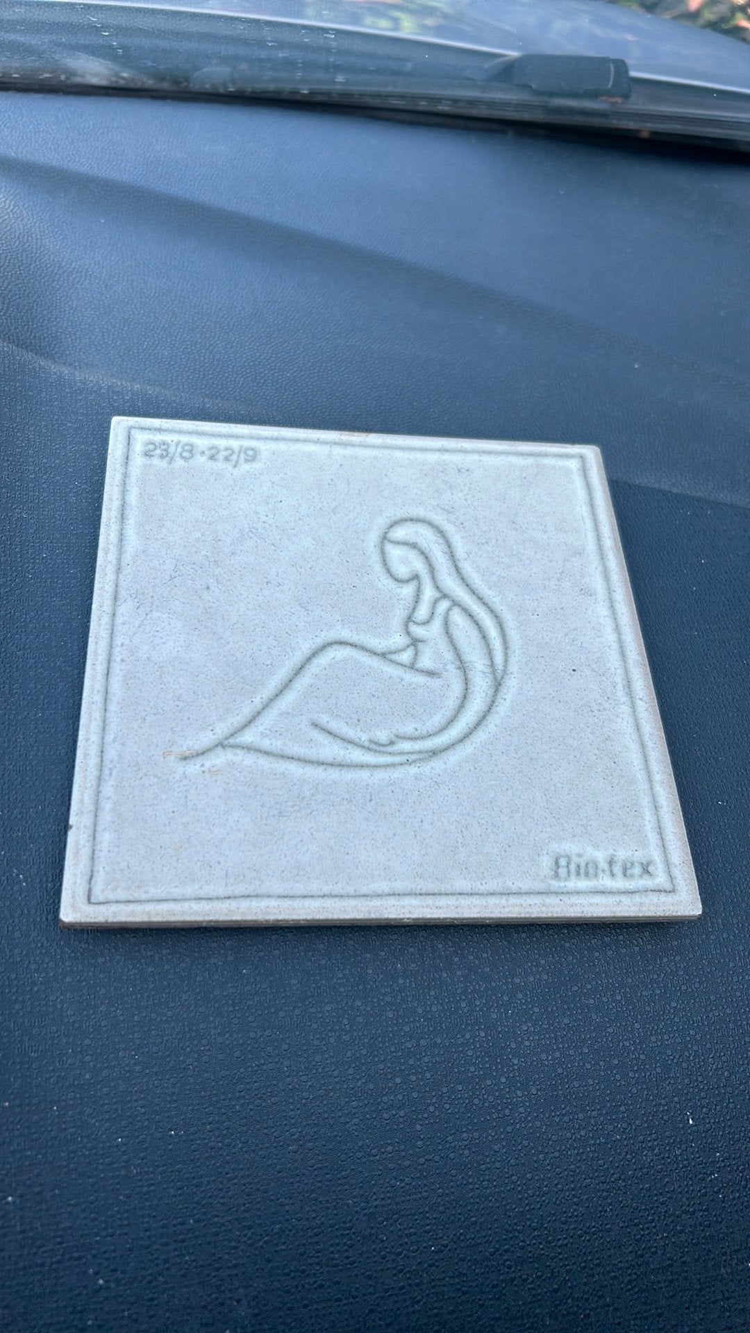 Vintage Marazzi Bio Tex decor tegel – originele Italiaanse w, Doe-het-zelf en Bouw, Ophalen of Verzenden, Zo goed als nieuw
