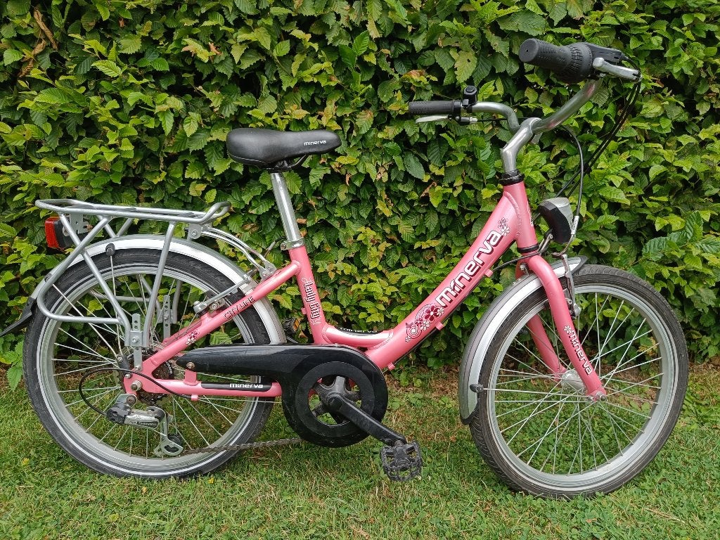 Minerva kinderfiets, Ophalen, 20 inch of meer, Velgrem, Minerva