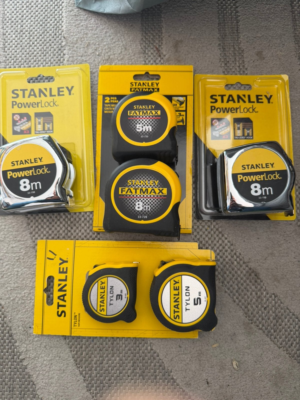 Un lot meter Stanley, Doe-het-zelf en Bouw, Meetapparatuur, Ophalen, Zo goed als nieuw