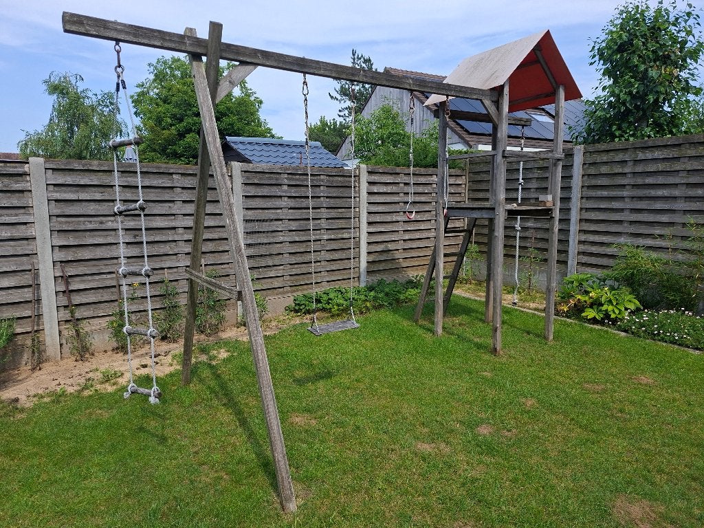 Kinderspeeltoren tuin met accesoires, Enlèvement, Utilisé, Balançoire