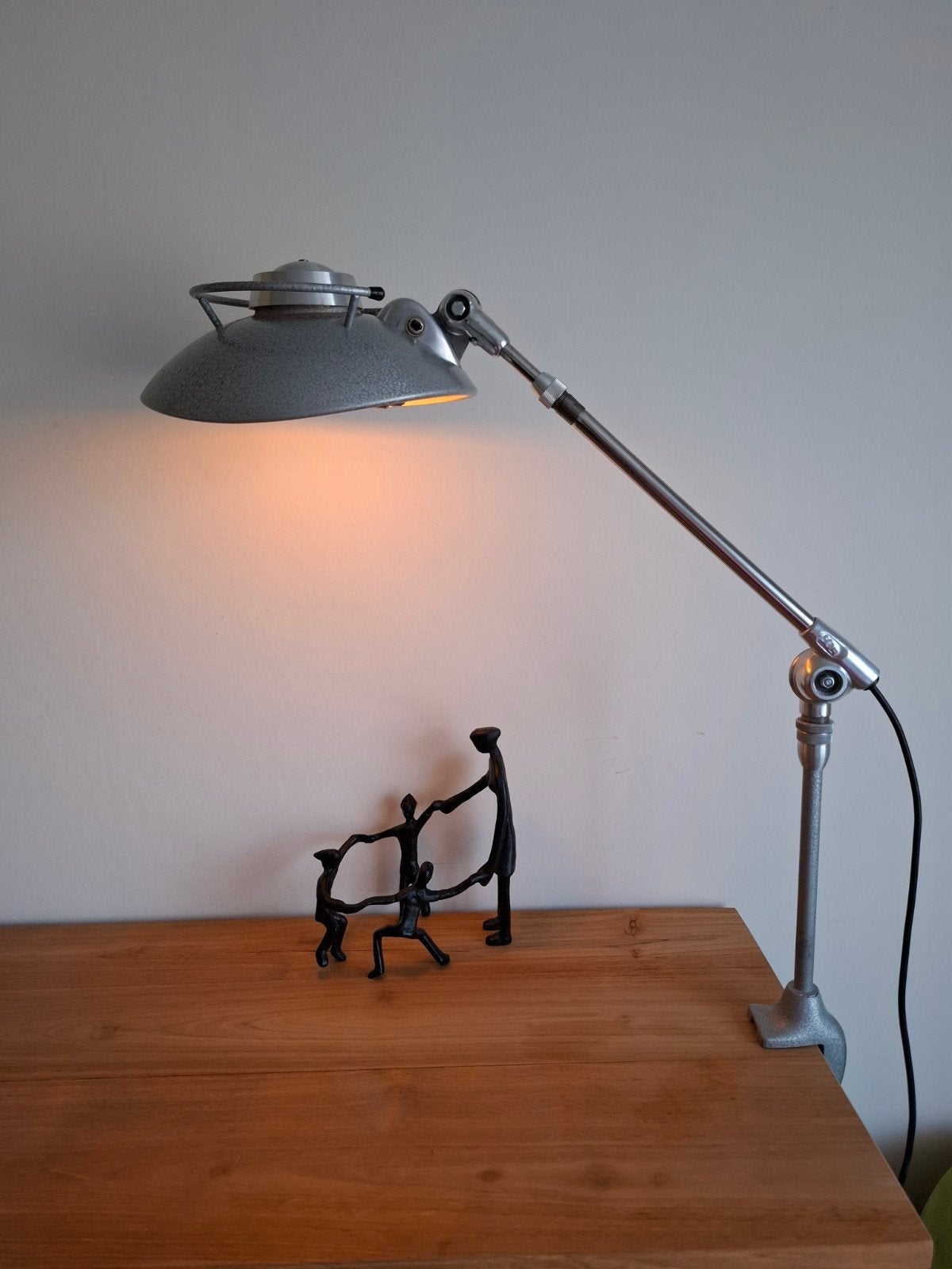 Ferdinand Solere clip on desk lamp, Enlèvement ou Envoi, Comme neuf, E27 (grand)