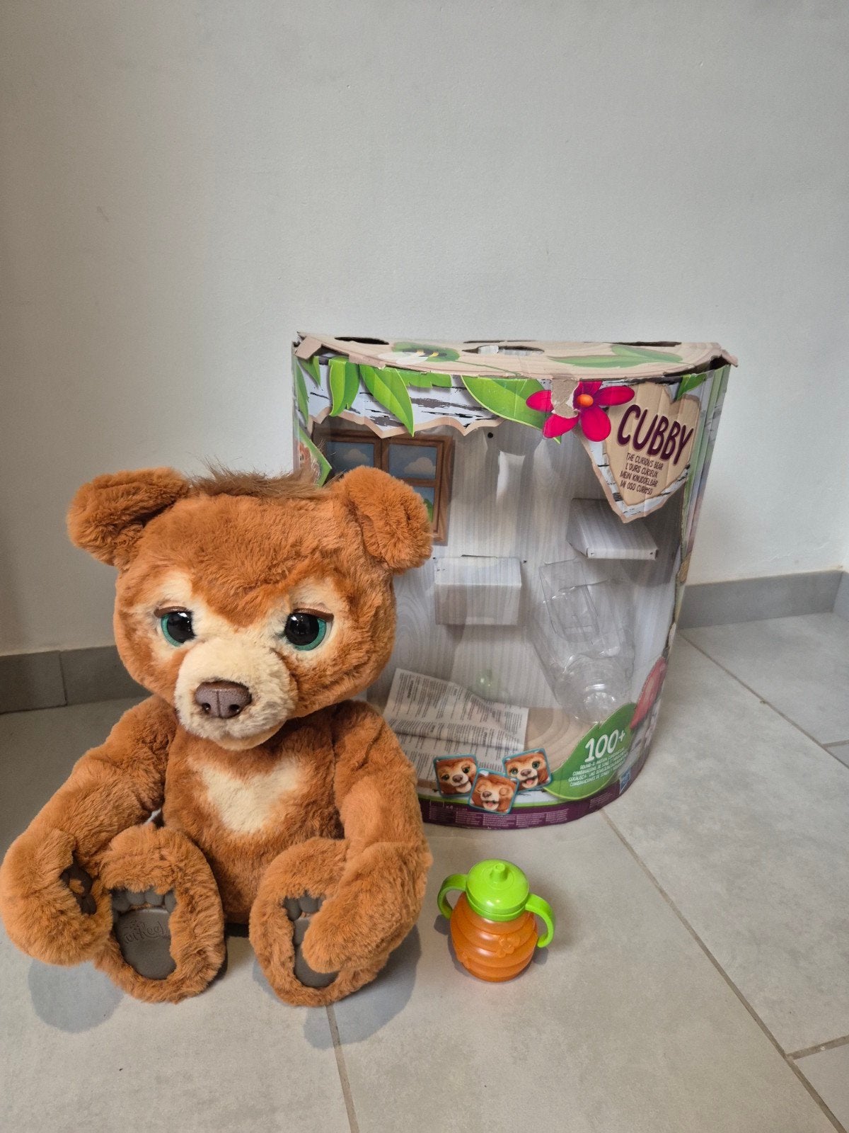 Fur Real Cubby beer, Ophalen, Nieuw, Stoffen beer