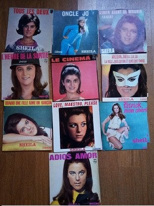 vinyles 45T Sheila 1,5€ /D 33T Sheila 9€ 33T S & Ringo 9€/d, Housse de protection extérieure, Enlèvement ou Envoi, Comme neuf