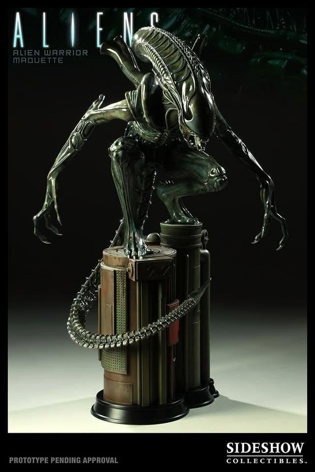 Sideshow - Aliens - Alien Warrior Maquette, Collections, Enlèvement ou Envoi