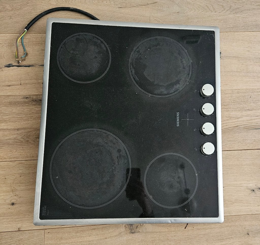 Kookplaat, Elektronische apparatuur, Kookplaten, Ophalen, Gebruikt, 4 kookzones, Inbouw