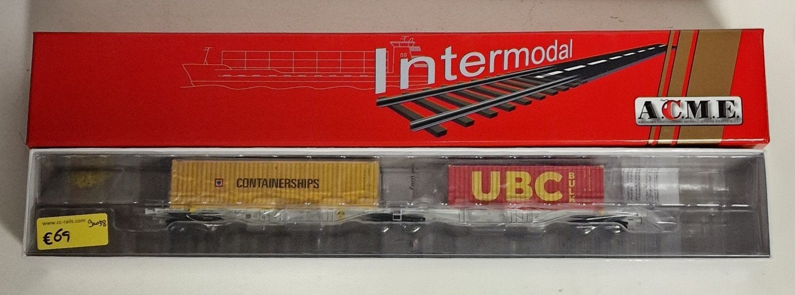 WAGON PORTE-CONTENEURS ACME, Hobby & Loisirs créatifs, Trains miniatures | HO, Envoi, Wagon