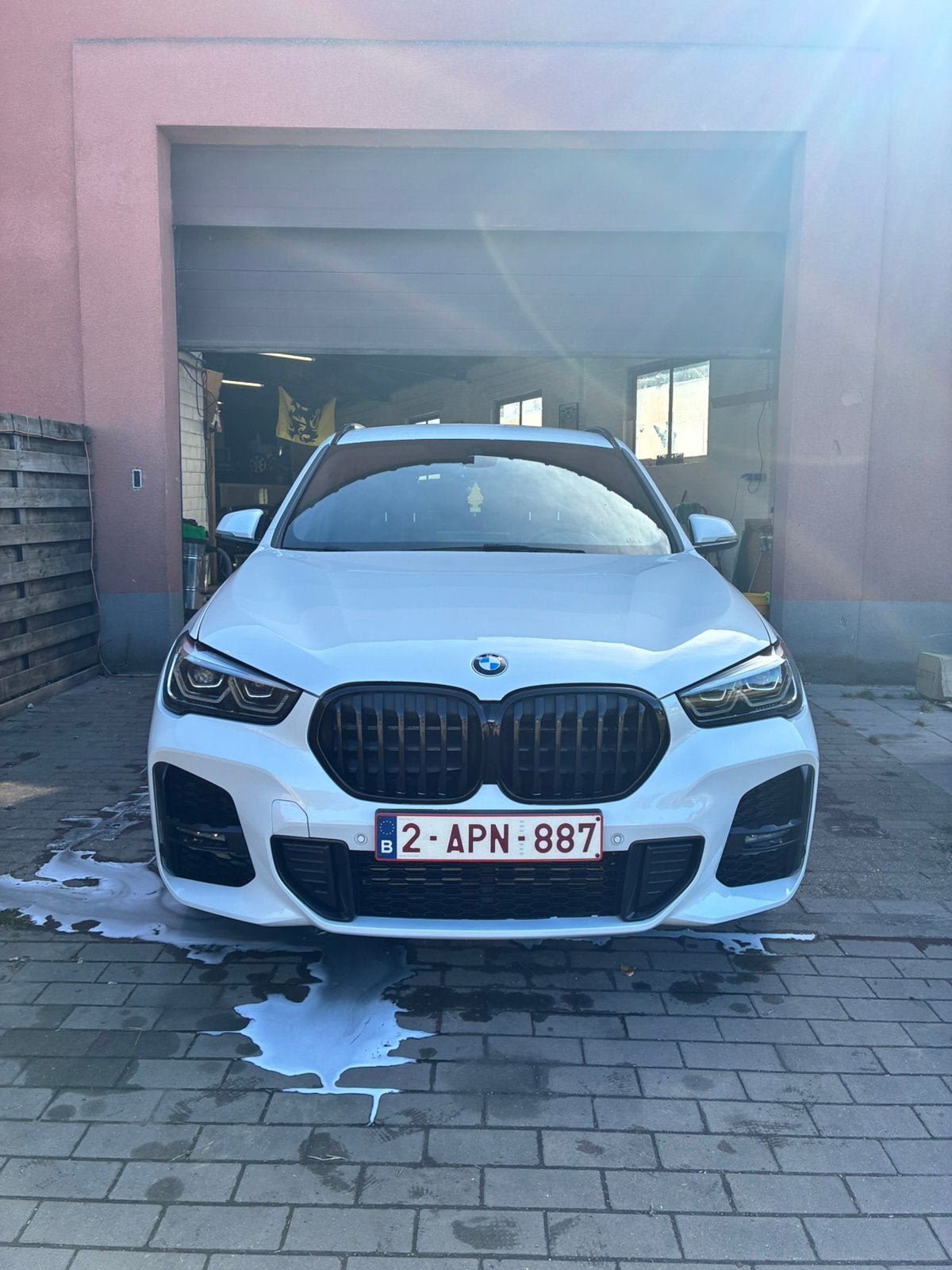 Bmw x1 25e, Auto's, Wit, Leder, 5 zetels, SUV of Terreinwagen