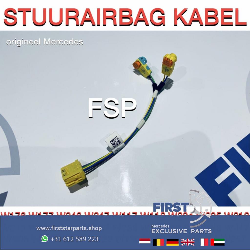 STUUR AIRBAG STEKKER KABEL W176 W177 W246 W247 W117 W118 W20, Auto-onderdelen, Dashboard en Schakelaars, Mercedes-Benz, Gebruikt
