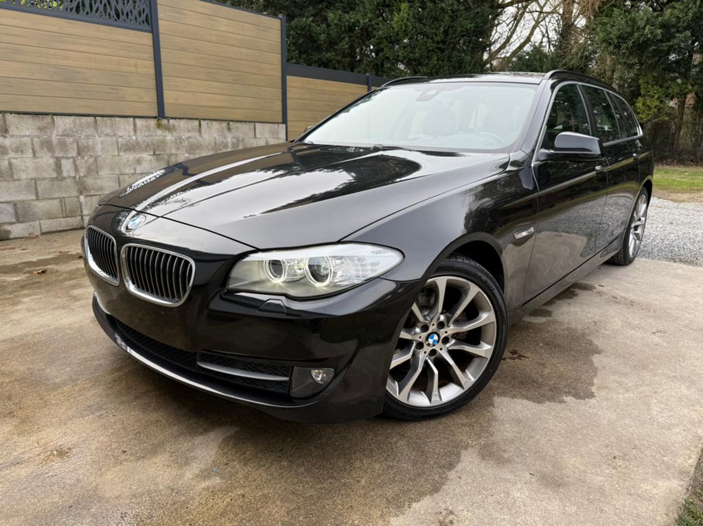 ✅BMW🔥520d Break F11🔥Chft-leer, pianodak, elek kofferbak👌, Auto's, BMW, Bedrijf, Te koop, 5 Reeks, ABS, Adaptieve lichten, Airbags