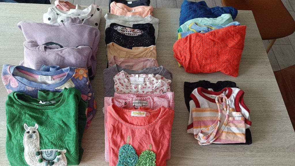 Mooi pakketje bovenkleding meisje 116-128, Kinderen en Baby's, Kinderkleding | Overige, Ophalen, Gebruikt, Meisje