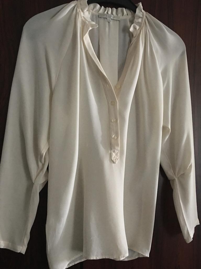Blouse en soie écrue « Olivier Strelli », taille 36, Olivier Strelli, Enlèvement ou Envoi, Comme neuf, Taille 36 (S)