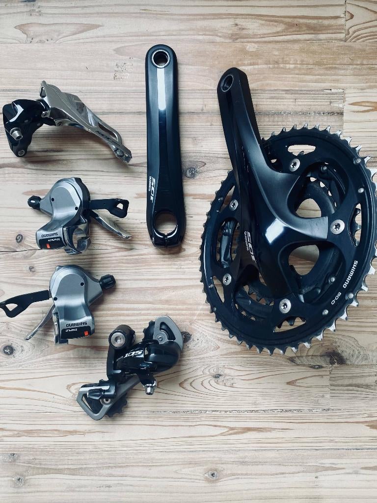 Shimano 5700 groepset in zeer goede staat., Fietsen en Brommers, Fietsonderdelen, Ophalen of Verzenden, Zo goed als nieuw, Schimano