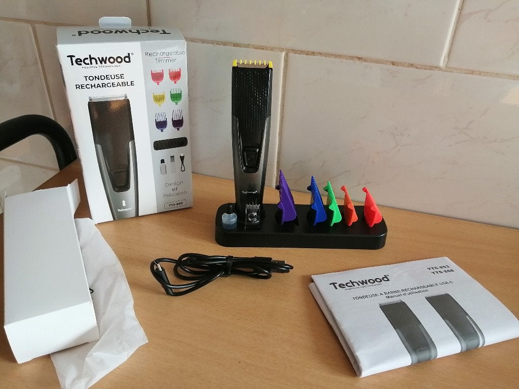 Nouvelle tondeuse à barbe rechargeable Techwood TTS-853, Enlèvement ou Envoi, Neuf, Rasage ou Épilation